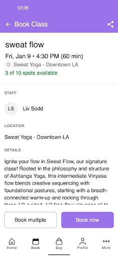 Sweat Yoga ekran görüntüsü