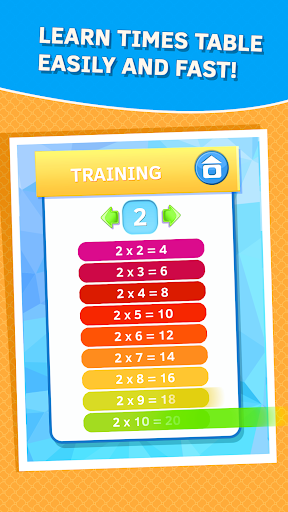 Learn times tables games ekran görüntüsü