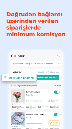 Flowwow Seller: online satış ekran görüntüsü