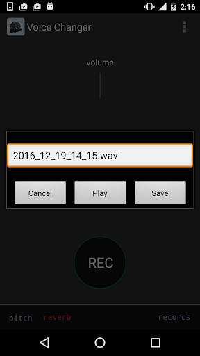 Voice Changer Ses değiştirici ekran görüntüsü
