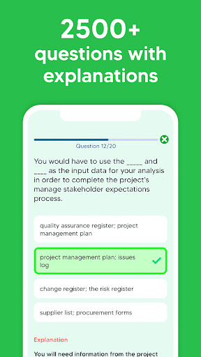 PMI PMP Exam Prep Test 2025 ekran görüntüsü
