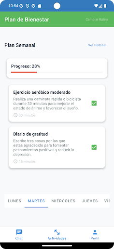 Psicólogo virtual terapeuta IA ekran görüntüsü