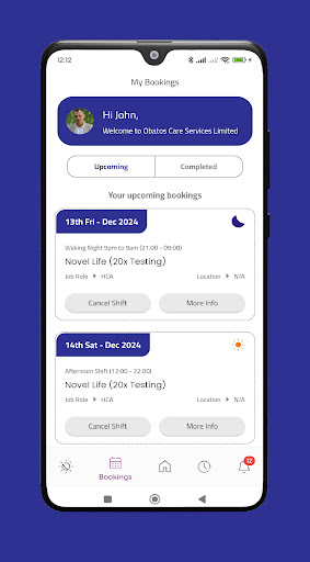 Obatos Care Services App ekran görüntüsü