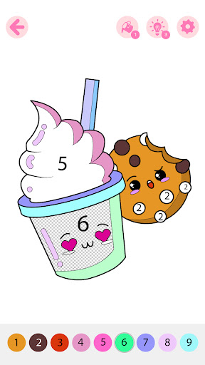 Kids Coloring Book by Numbers ekran görüntüsü