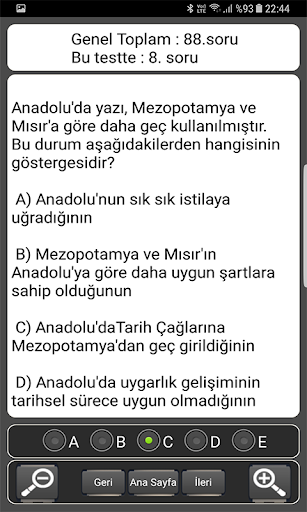 TYT ve AYT Tarih Soru Bankası ekran görüntüsü