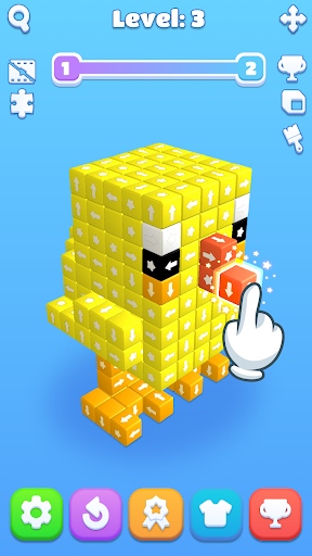 Cube Away 3D: Tap block out ekran görüntüsü