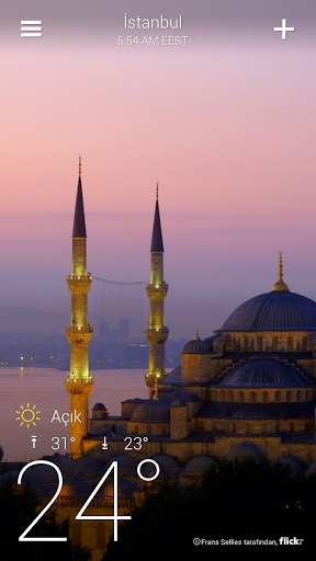 Yahoo Hava Durumu ekran görüntüsü