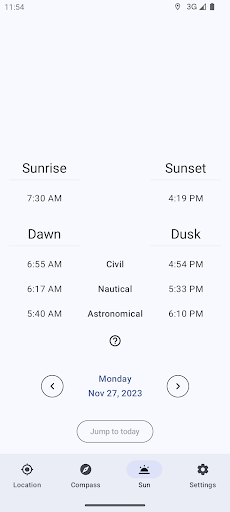 Positional GPS, Compass, Solar ekran görüntüsü