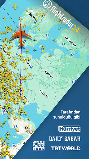 Flightradar24 Uçuş Takipçisi ekran görüntüsü