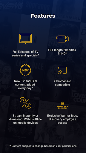 WBD Screeners ekran görüntüsü
