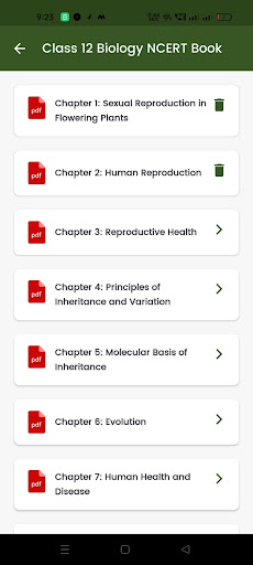 Class 12 Biology NCERT Book ekran görüntüsü
