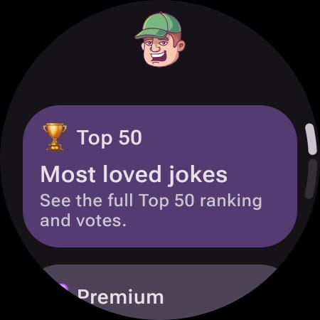 Dad Jokes App Wear OS ekran görüntüsü