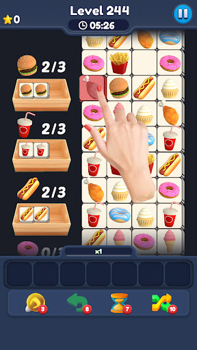 Food Match 3D: Tile Puzzle ekran görüntüsü