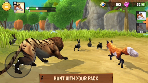 Animal Kingdoms: Wolf Sim MMO ekran görüntüsü