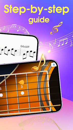 Gitar simülatörü uygulaması ekran görüntüsü