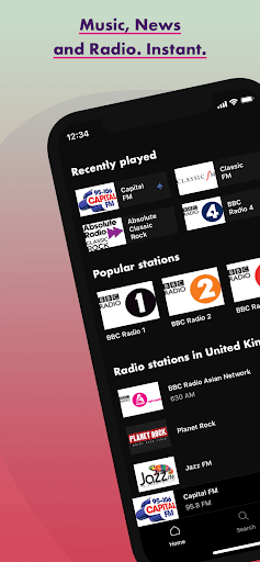 InstantRadio ekran görüntüsü