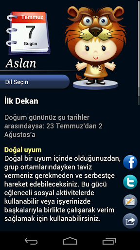 Burç HD - Horoscope ekran görüntüsü