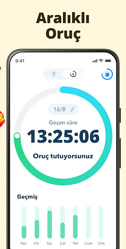 Aralıklı Oruç - Oruç Takibi ekran görüntüsü