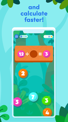 Jungle Math Challenge ekran görüntüsü