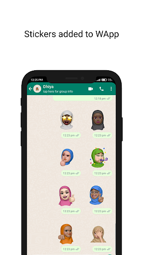 Hijab Memoji Stickers ekran görüntüsü