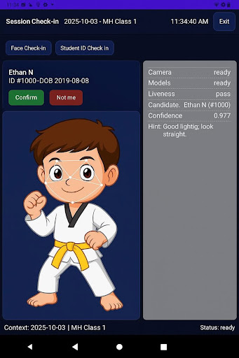 Martial Arts Belt Test Tracker ekran görüntüsü