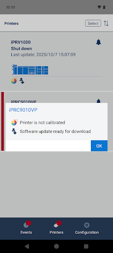 PRISMAremote Monitoring ekran görüntüsü