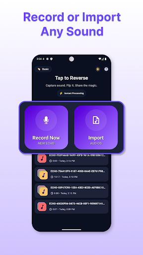 Echo: Audio Reverser ekran görüntüsü