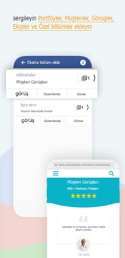 Anında Web Sitesi Oluşturucu ekran görüntüsü