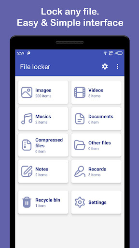 File locker - Lock my files ekran görüntüsü