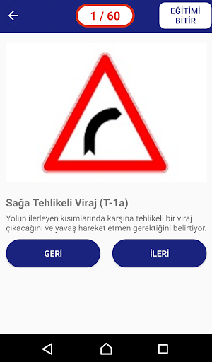 Trafik İşaretleri ekran görüntüsü