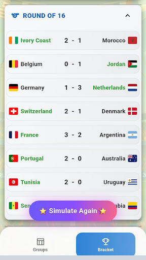 World Cup AI Simulator 2026 ekran görüntüsü