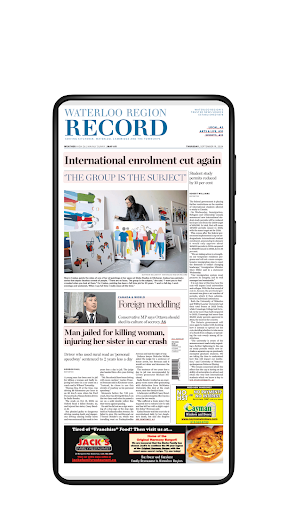 Waterloo Region Record epaper ekran görüntüsü