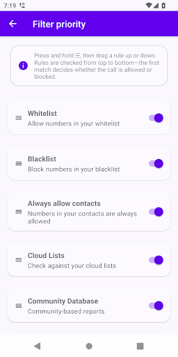 Callfilter.app ekran görüntüsü