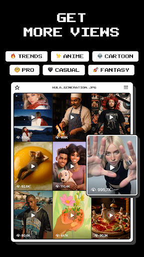 Hula - AI Video Generator ekran görüntüsü