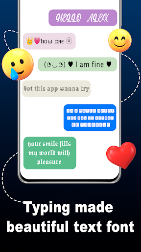Şık Klavye Yazı Tipler ve Emoj ekran görüntüsü