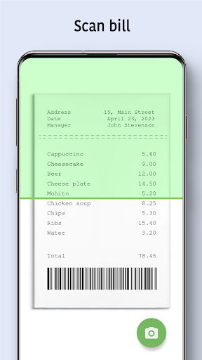Scan & Split Bill - OCR Check ekran görüntüsü