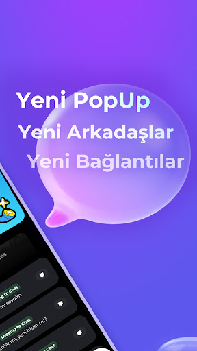PopUp-Sohbet, Arkadaş, Eşleşme ekran görüntüsü