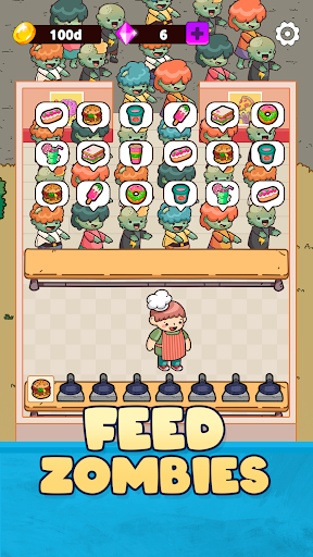 Zombie Food Bar: Tycoon Idle ekran görüntüsü