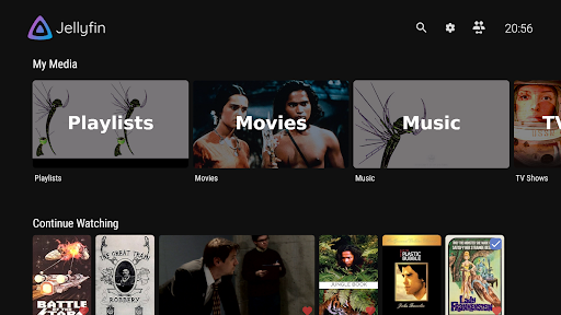 Jellyfin for Android TV ekran görüntüsü