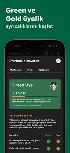Starbucks Türkiye ekran görüntüsü
