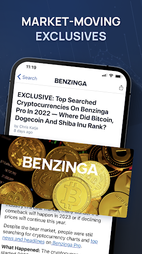 Benzinga Financial News & Data ekran görüntüsü