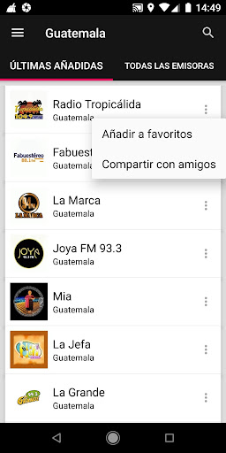Radios de Guatemala ekran görüntüsü