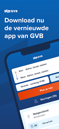 GVB reis app ekran görüntüsü