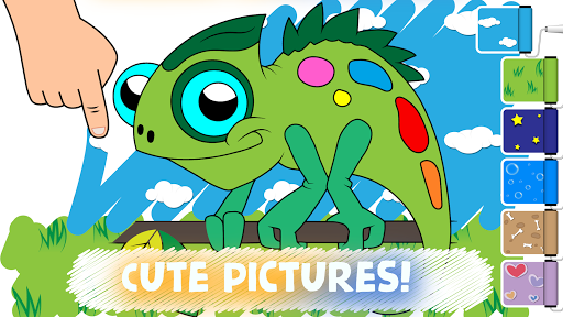 Easy coloring pages for kids ekran görüntüsü