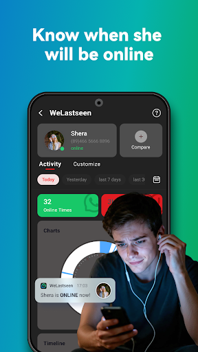 WeLastseen: Chat App tracker ekran görüntüsü
