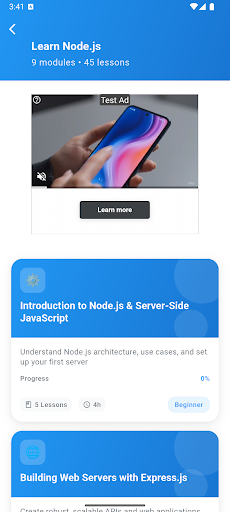 Learn Node.js ekran görüntüsü