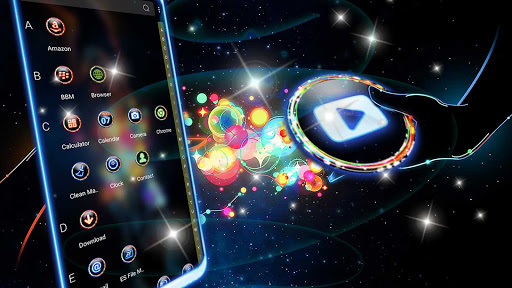 Neon Magical Hand Theme ekran görüntüsü
