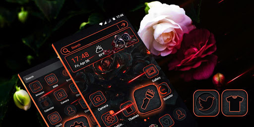 Gothic Rose Launcher Theme ekran görüntüsü