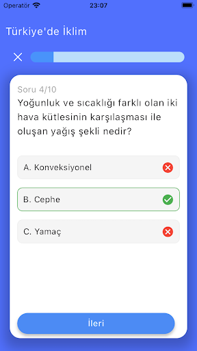 Sınav Bilgi Kartları ekran görüntüsü