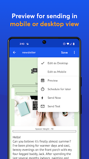 Constant Contact Marketing App ekran görüntüsü